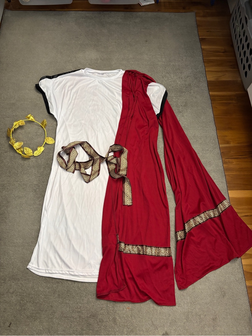 Ancient Greece Greek Rome Toga Halloween Dress Up Costume Men’s